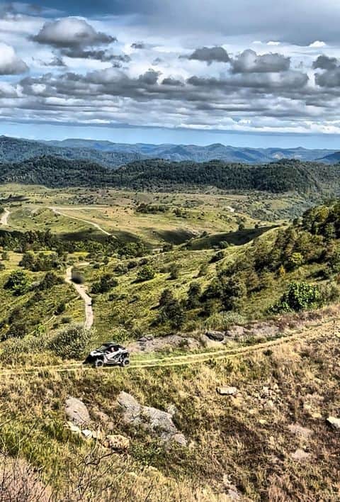 ATV riders on Devil Anse Trail 51 Hatfield McCoy trail system Mingo County West Virginia